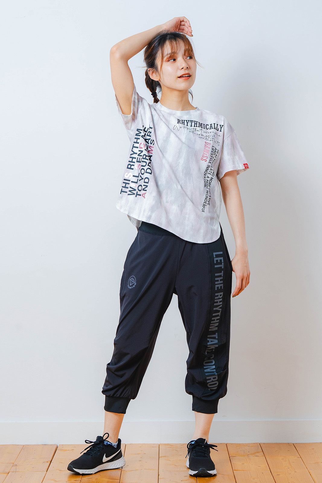 シャドープリント Tシャツ ピンク 1534-1447