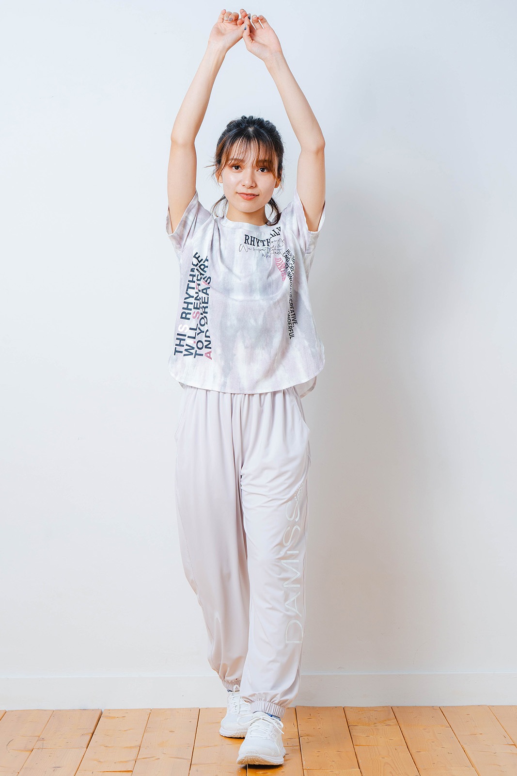 シャドープリント Tシャツ ピンク 1534-1447