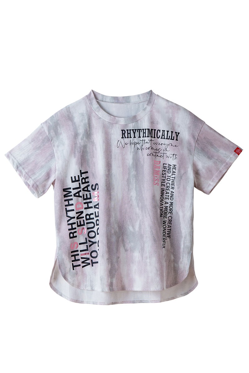 シャドープリント Tシャツ ピンク 1534-1447
