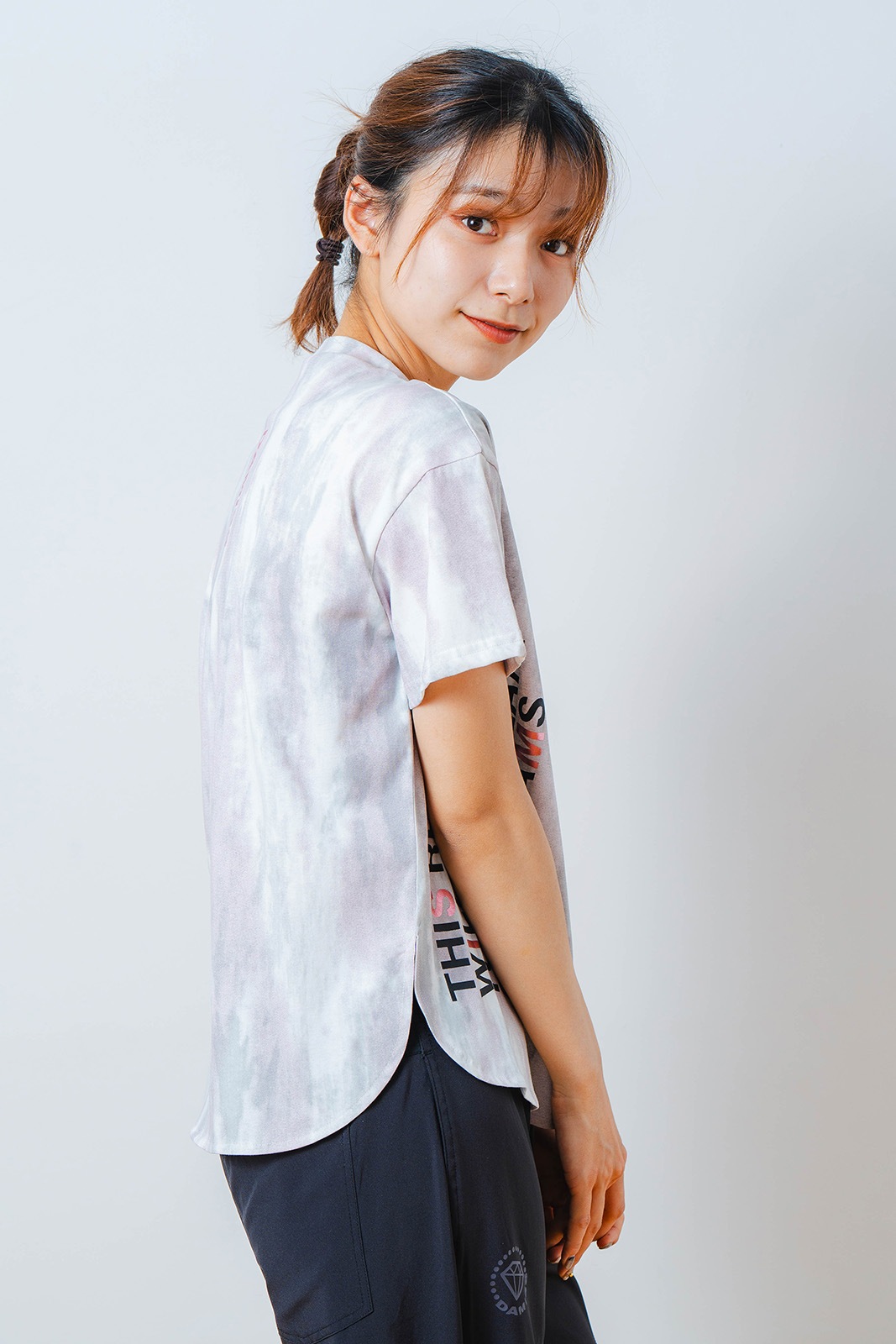 シャドープリント Tシャツ ピンク 1534-1447