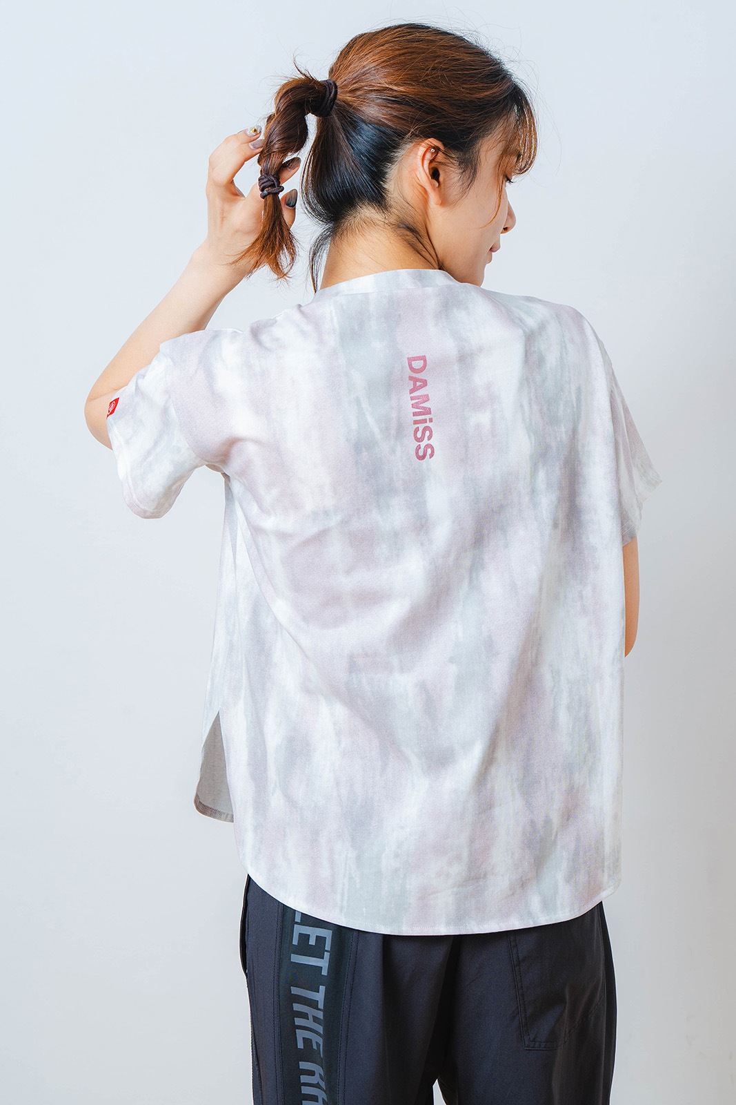 シャドープリント Tシャツ ピンク 1534-1447