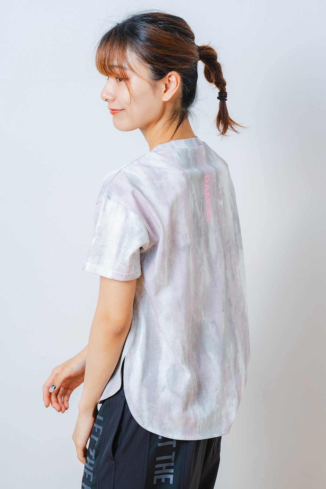 シャドープリント Tシャツ ピンク 1534-1447