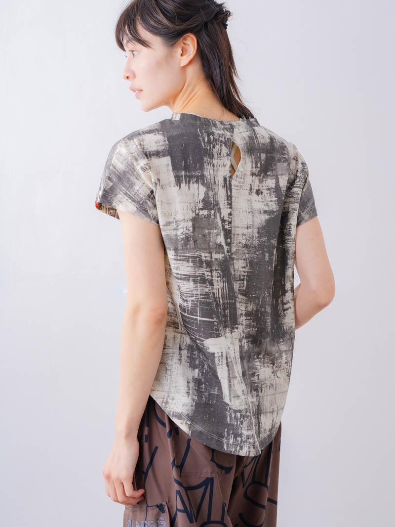 ブロックフォームロゴ Ｔシャツ ホワイト 1534-1617