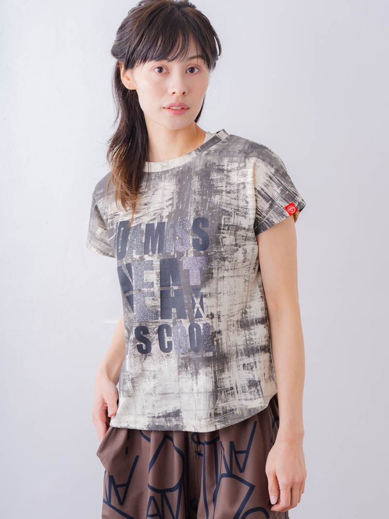 ブロックフォームロゴ Ｔシャツ ホワイト 1534-1617