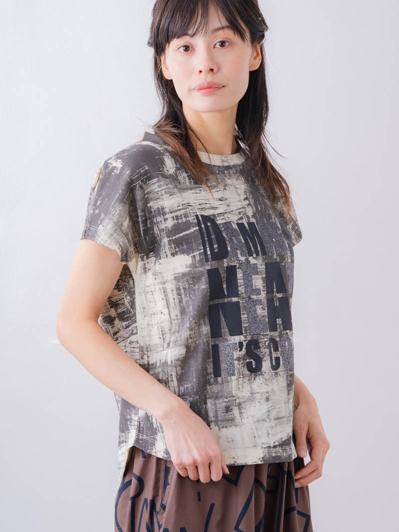 ブロックフォームロゴ Ｔシャツ ホワイト 1534-1617