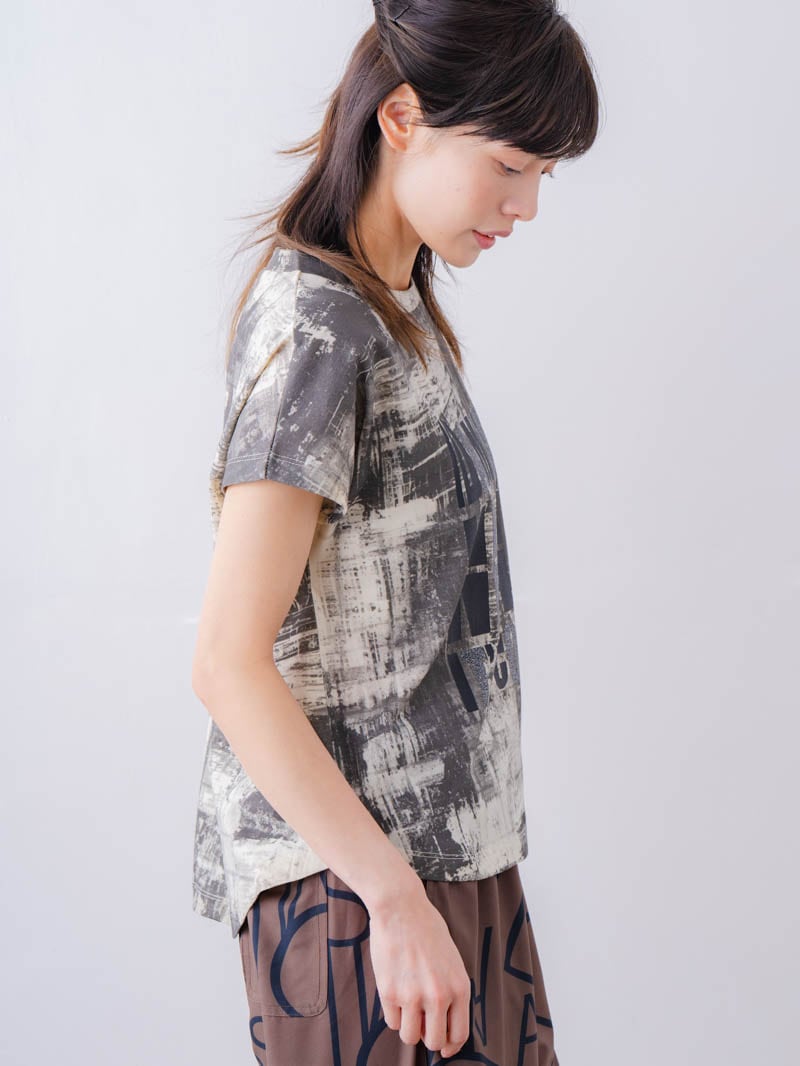 ブロックフォームロゴ Ｔシャツ ホワイト 1534-1617