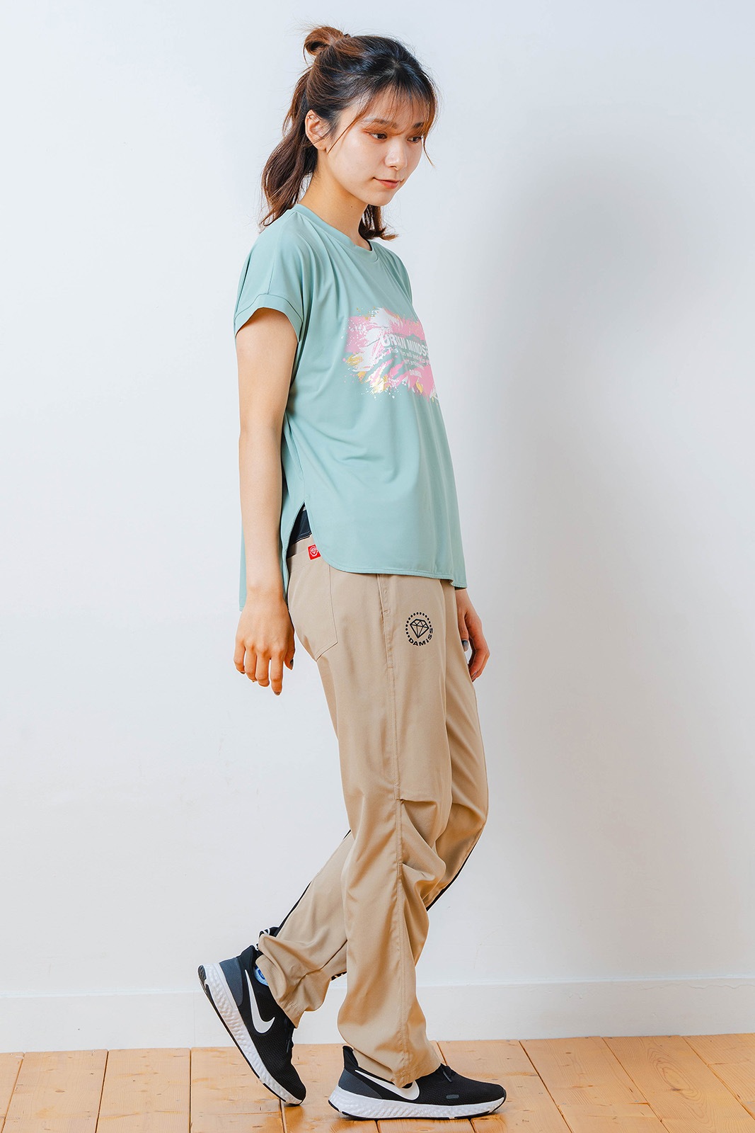 ペインティング Tシャツ   ミント 1534-1448 