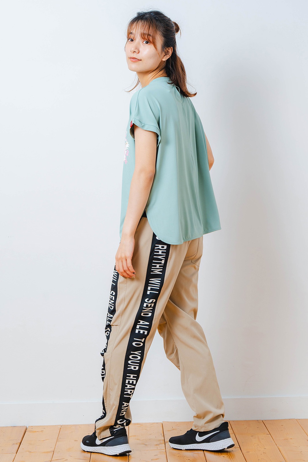 ペインティング Tシャツ   ミント 1534-1448 