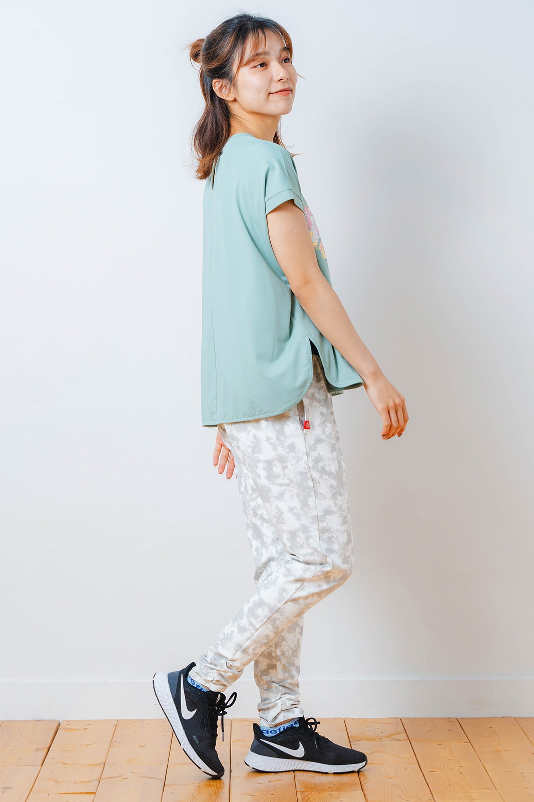 ペインティング Tシャツ   ミント 1534-1448 