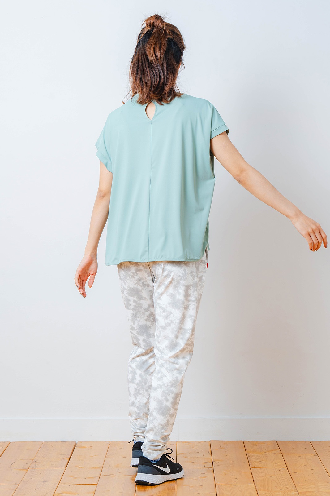 ペインティング Tシャツ   ミント 1534-1448 