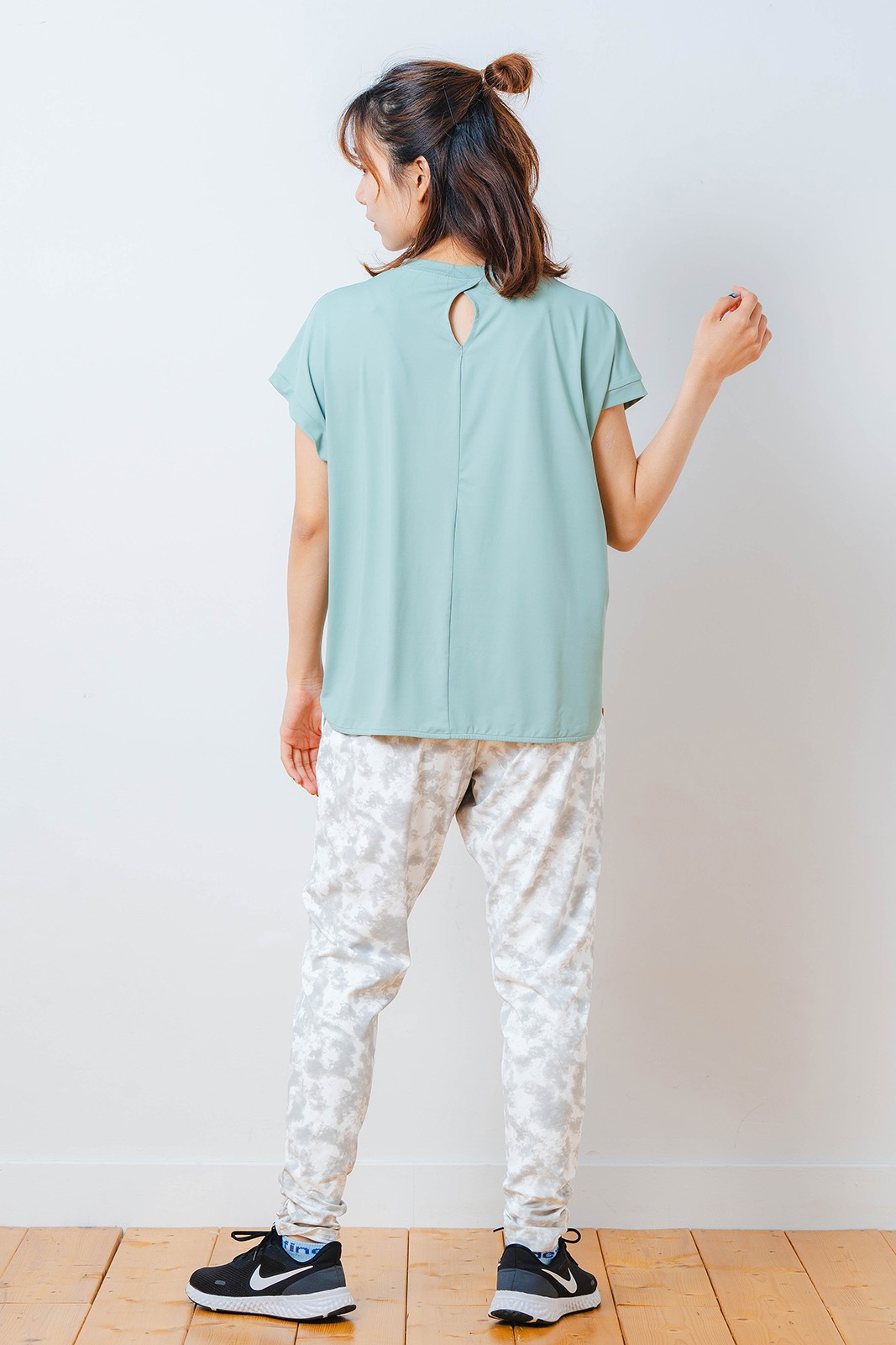 ペインティング Tシャツ   ミント 1534-1448 