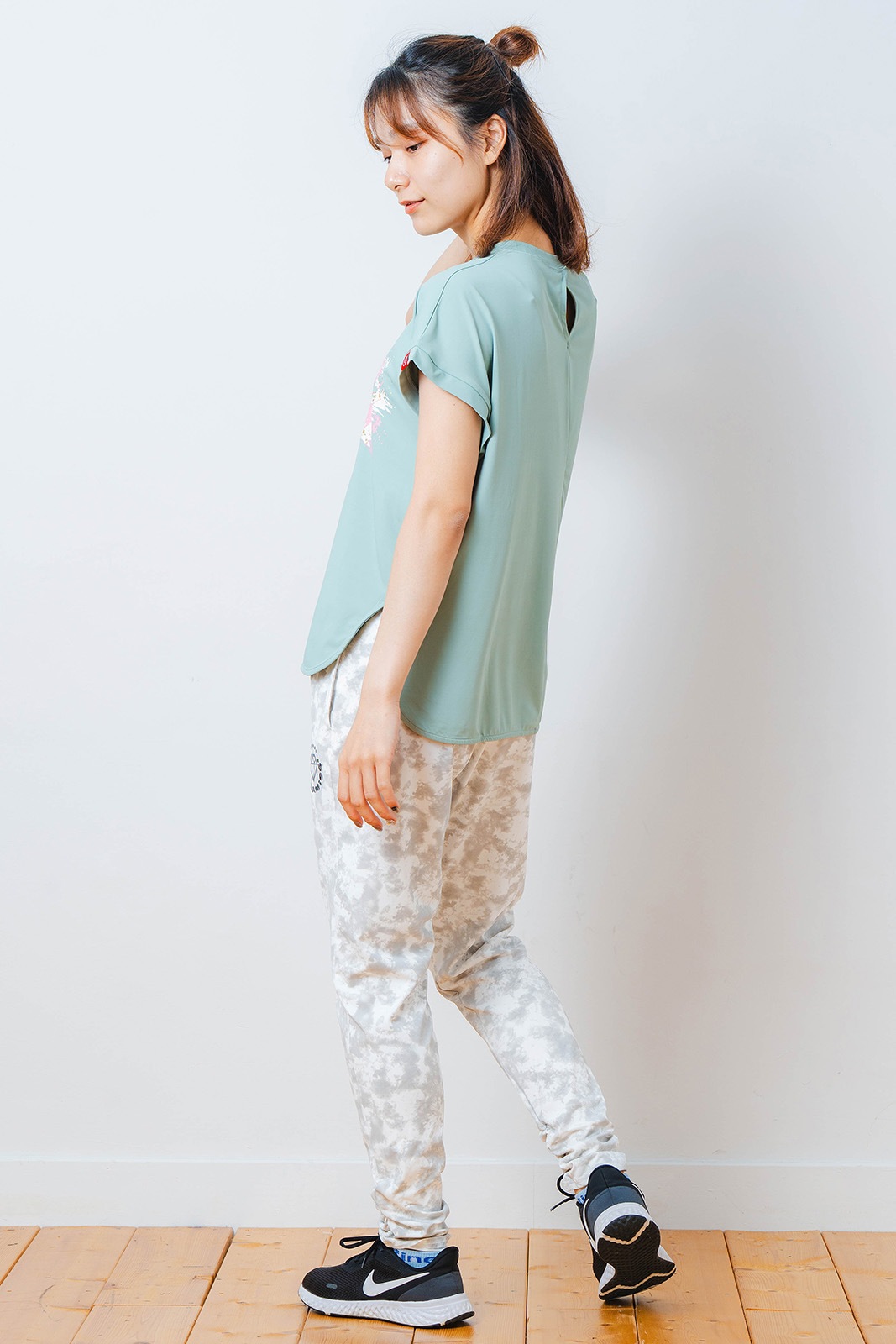 ペインティング Tシャツ   ミント 1534-1448 