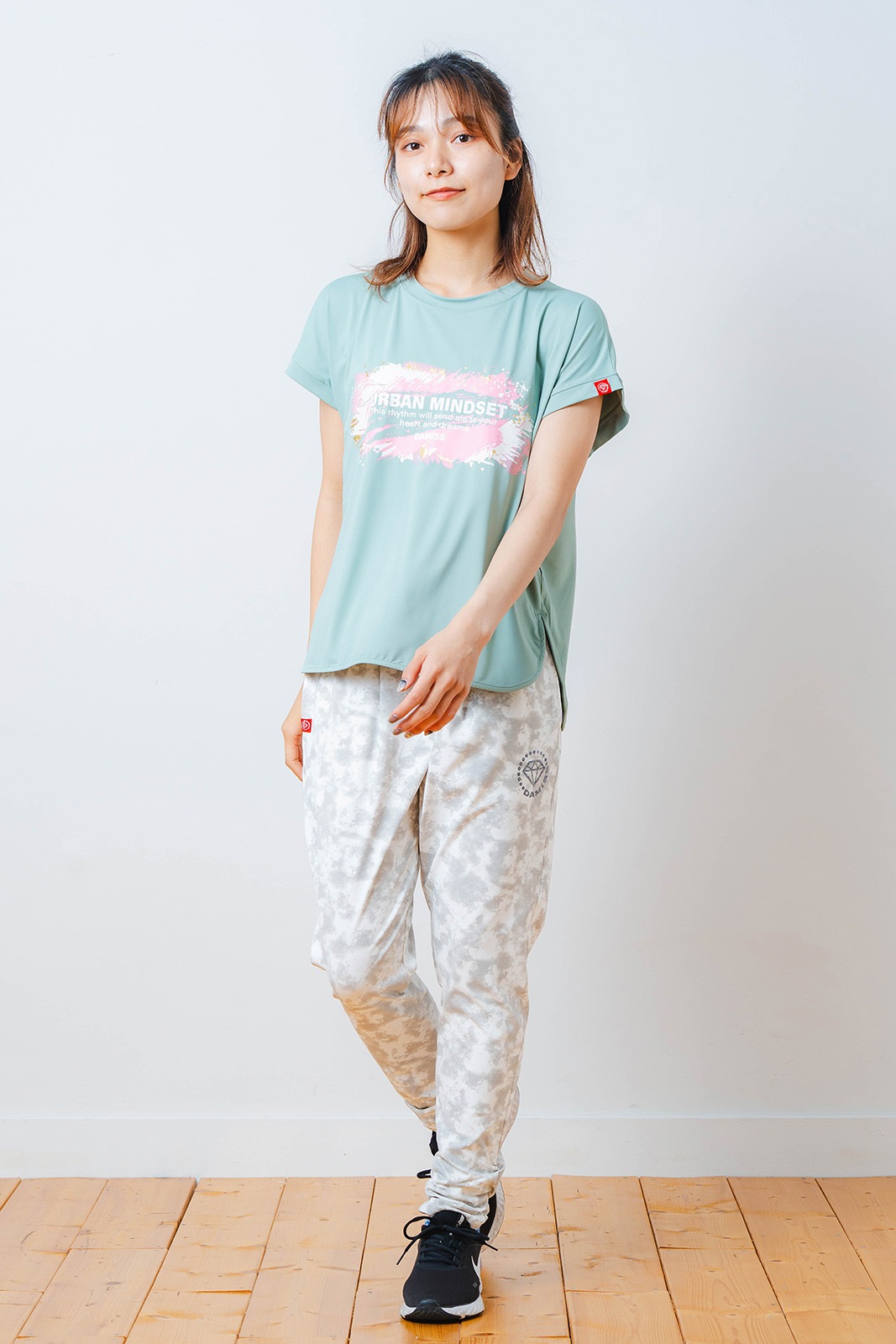 ペインティング Tシャツ   ミント 1534-1448 