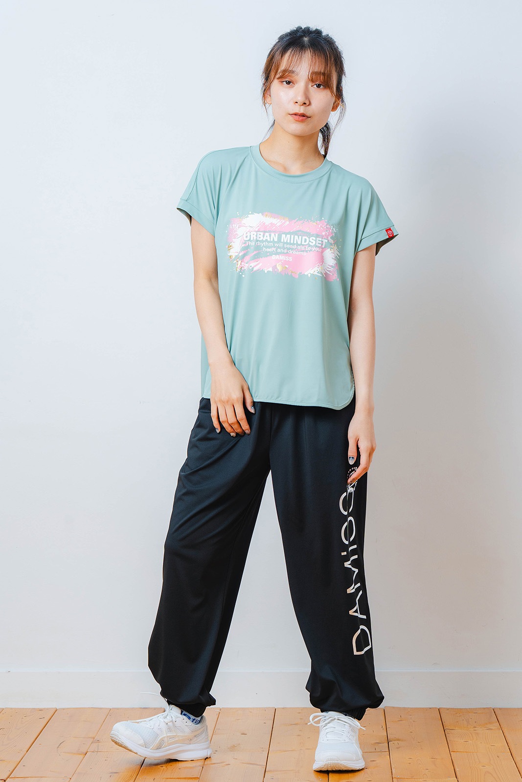 ペインティング Tシャツ   ミント 1534-1448 