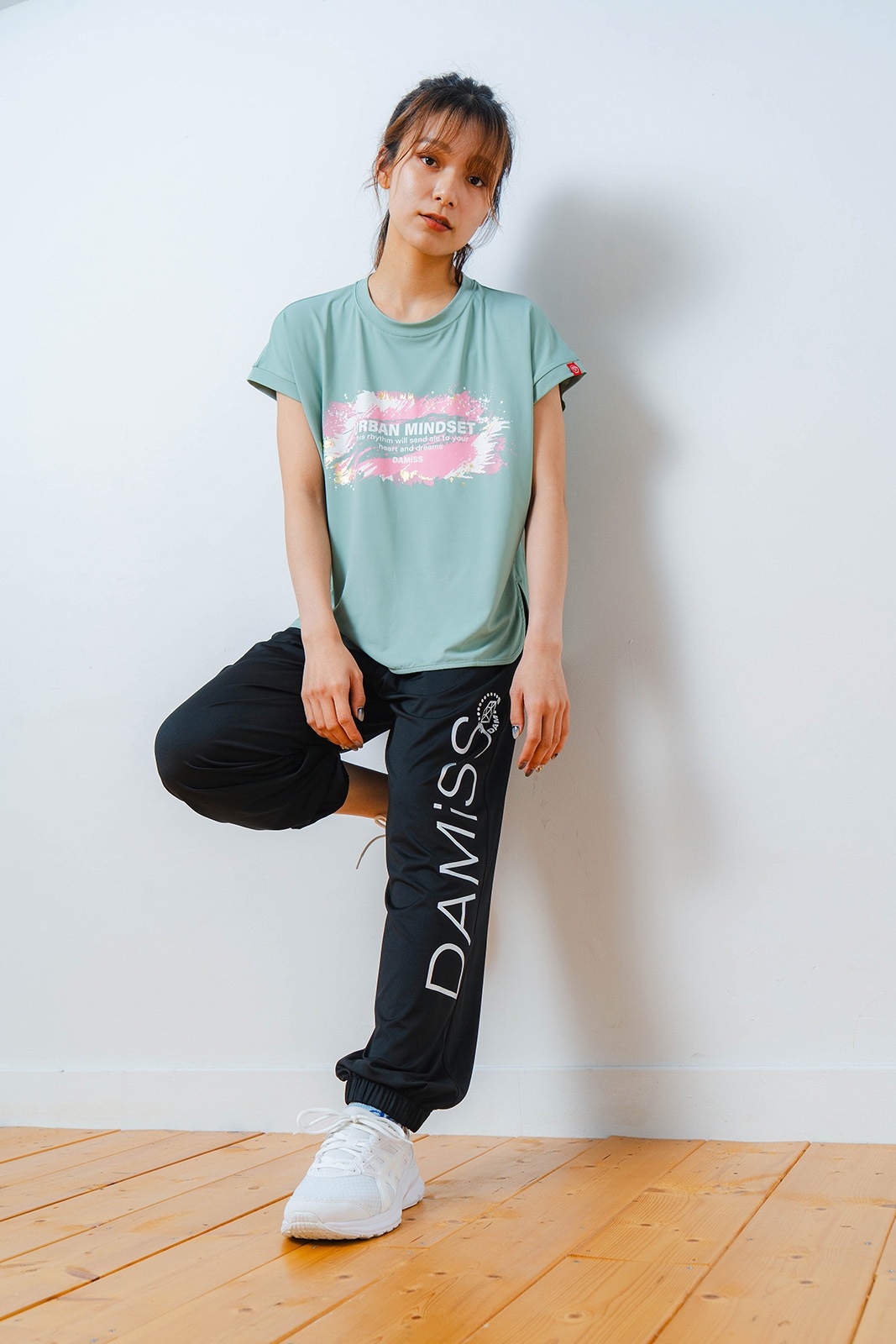 ペインティング Tシャツ   ミント 1534-1448 