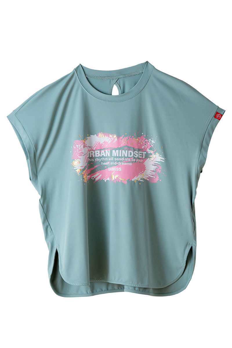 ペインティング Tシャツ   ミント 1534-1448 