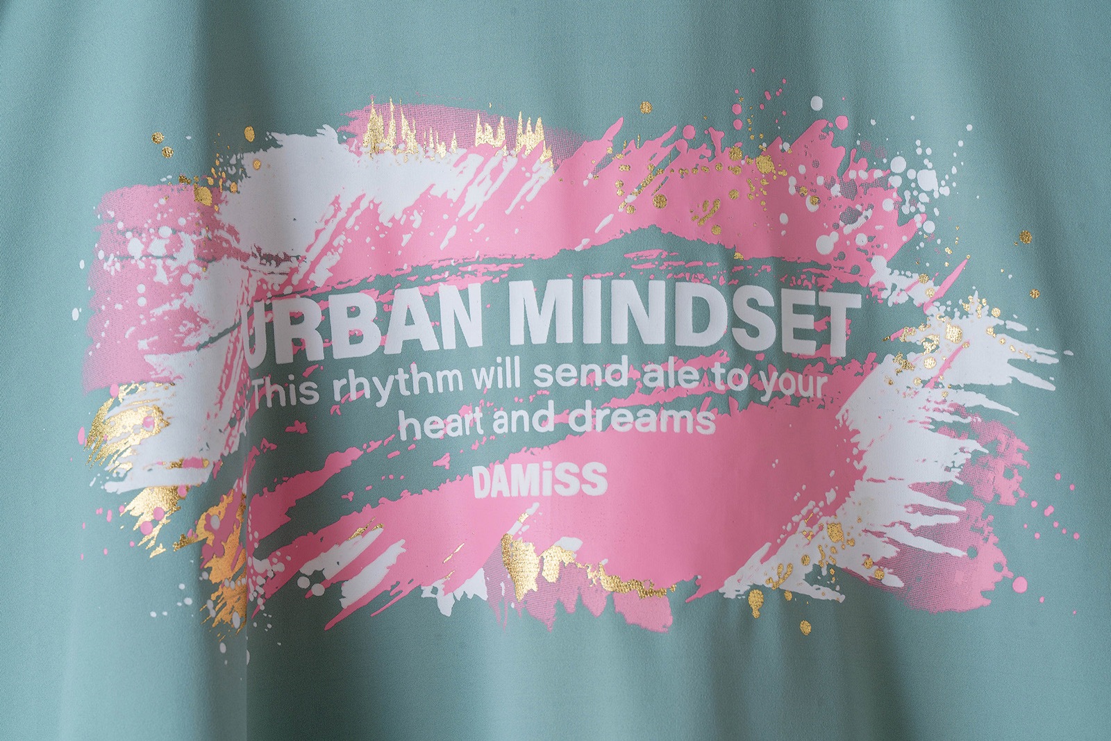 ペインティング Tシャツ   ミント 1534-1448 