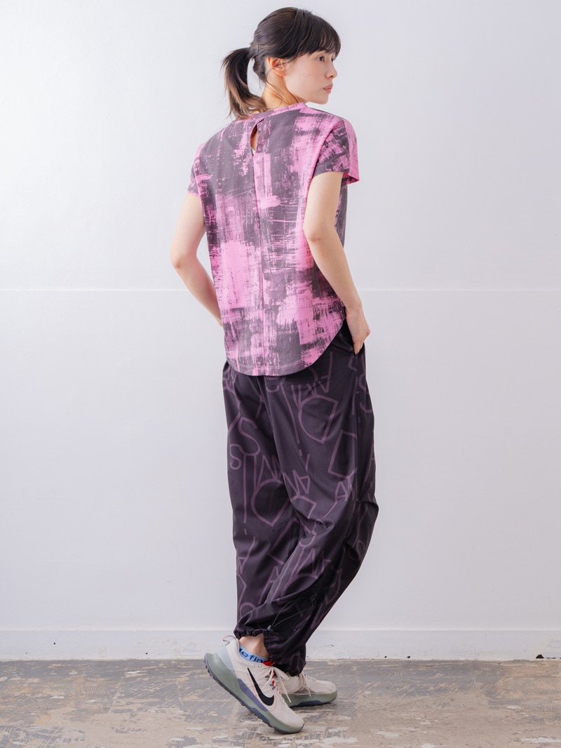 ブロックフォームロゴ Ｔシャツ ピンク 1534-1617