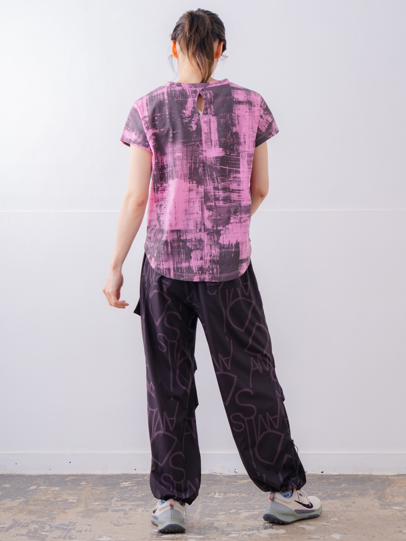 ブロックフォームロゴ Ｔシャツ ピンク 1534-1617