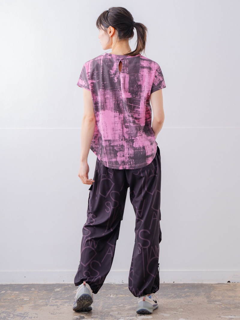 ブロックフォームロゴ Ｔシャツ ピンク 1534-1617