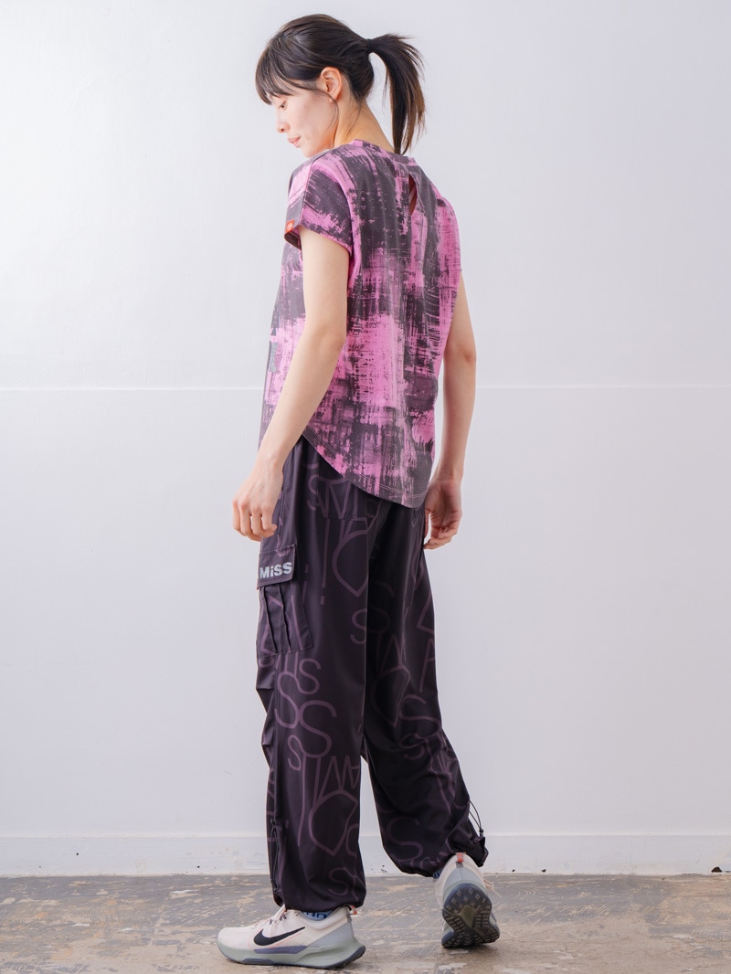 ブロックフォームロゴ Ｔシャツ ピンク 1534-1617