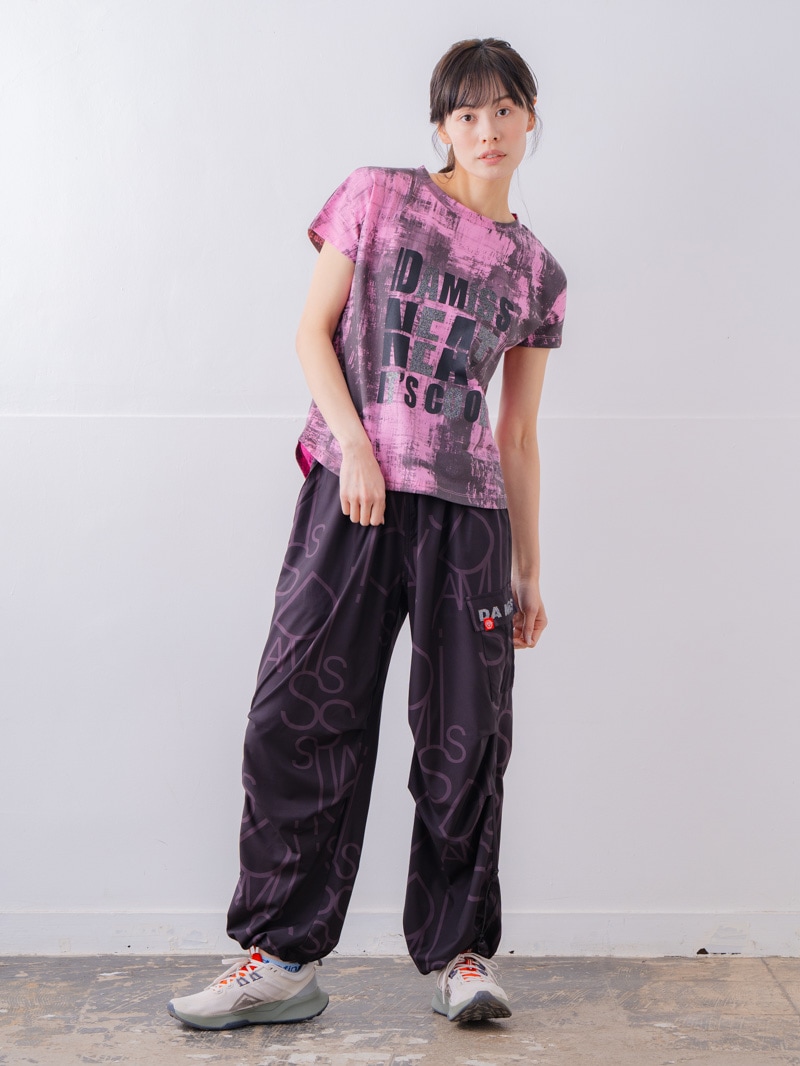 ブロックフォームロゴ Ｔシャツ ピンク 1534-1617