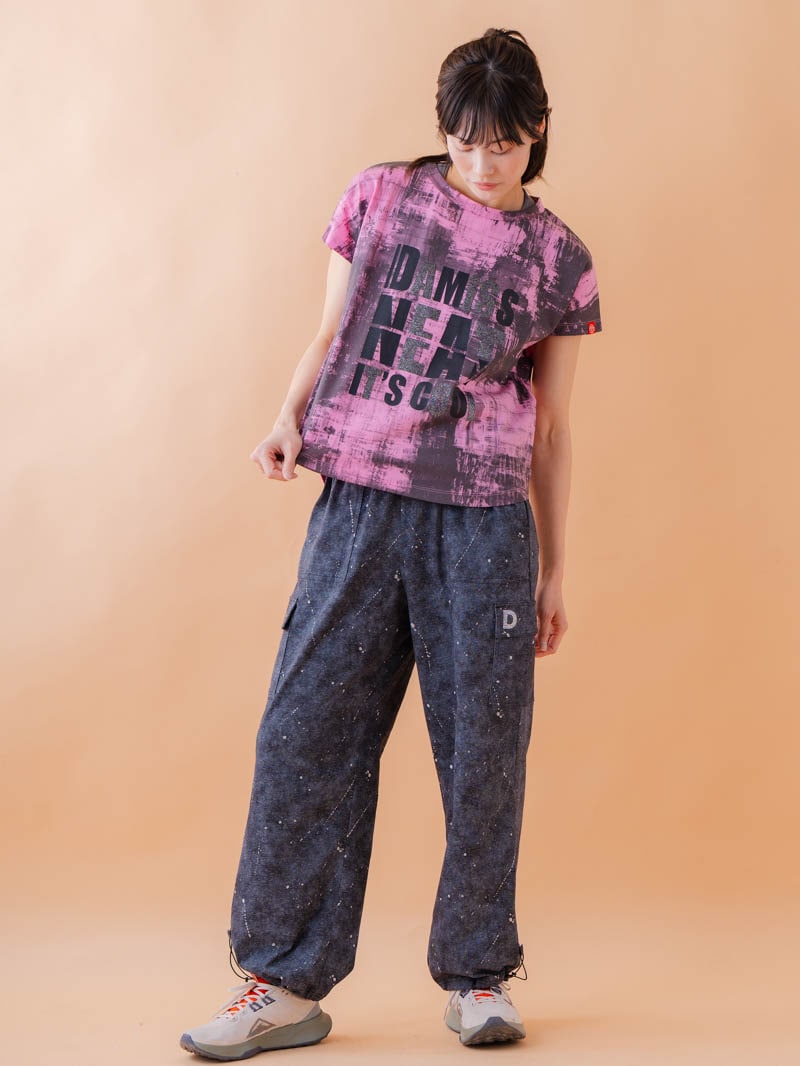 ブロックフォームロゴ Ｔシャツ ピンク 1534-1617