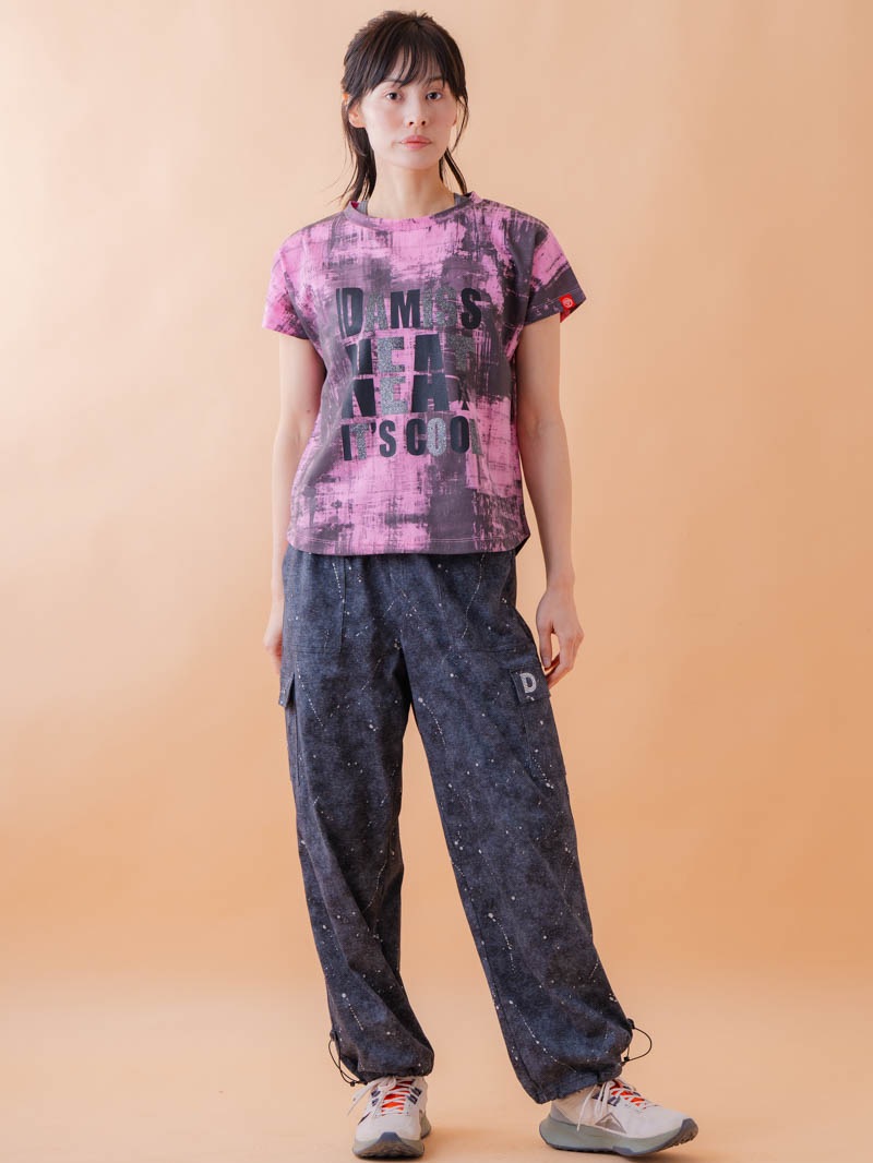 ブロックフォームロゴ Ｔシャツ ピンク 1534-1617