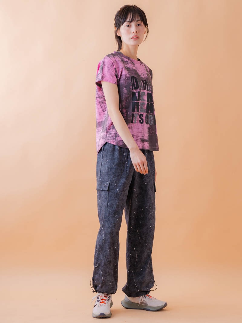 ブロックフォームロゴ Ｔシャツ ピンク 1534-1617