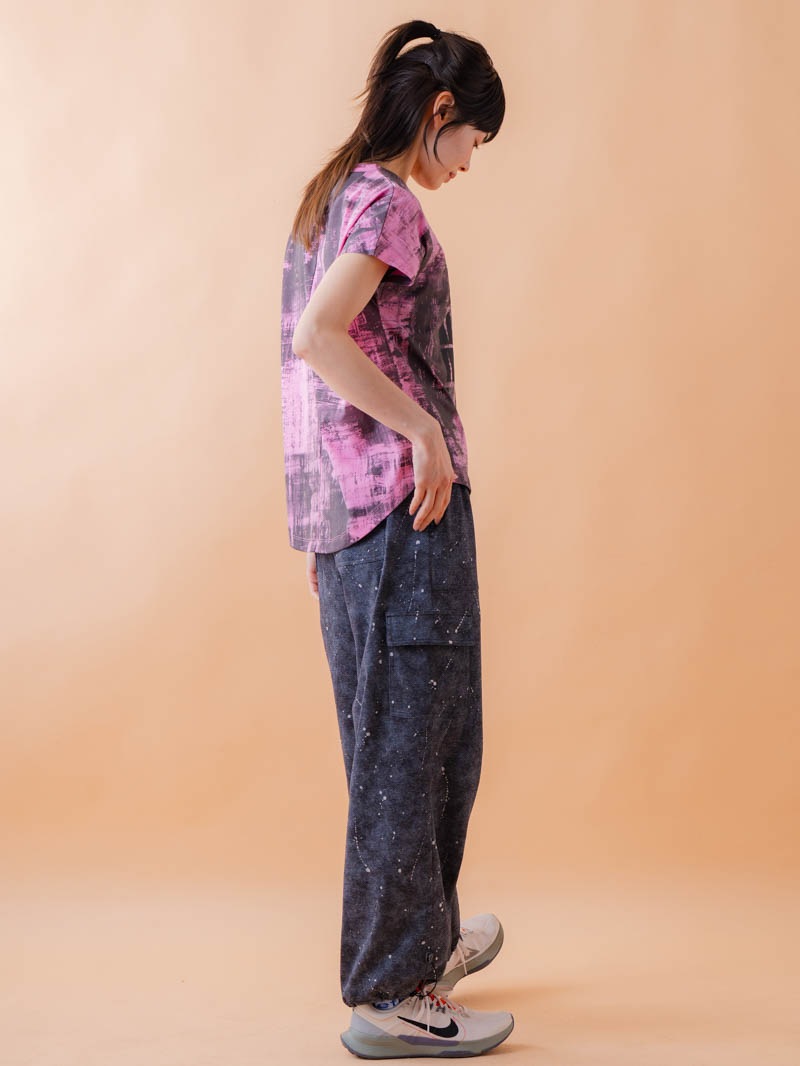 ブロックフォームロゴ Ｔシャツ ピンク 1534-1617