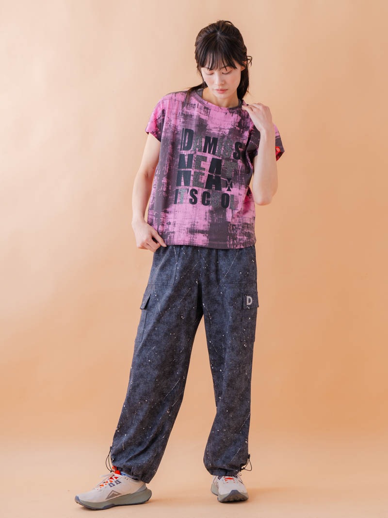 ブロックフォームロゴ Ｔシャツ ピンク 1534-1617