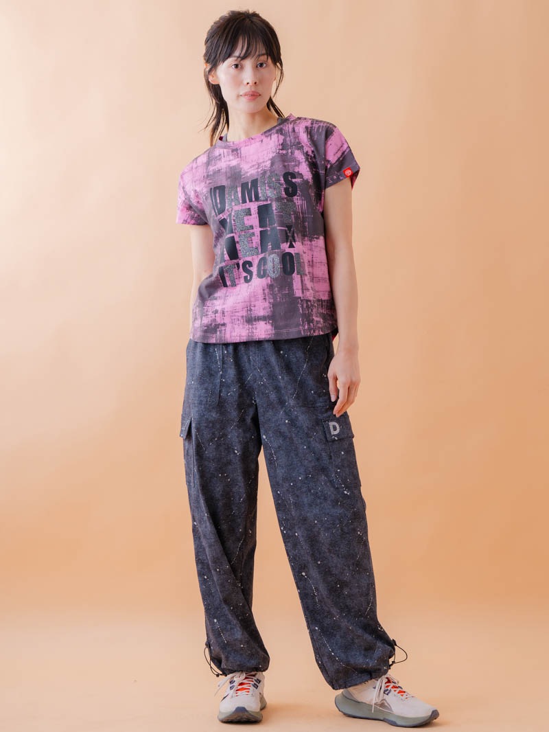 ブロックフォームロゴ Ｔシャツ ピンク 1534-1617