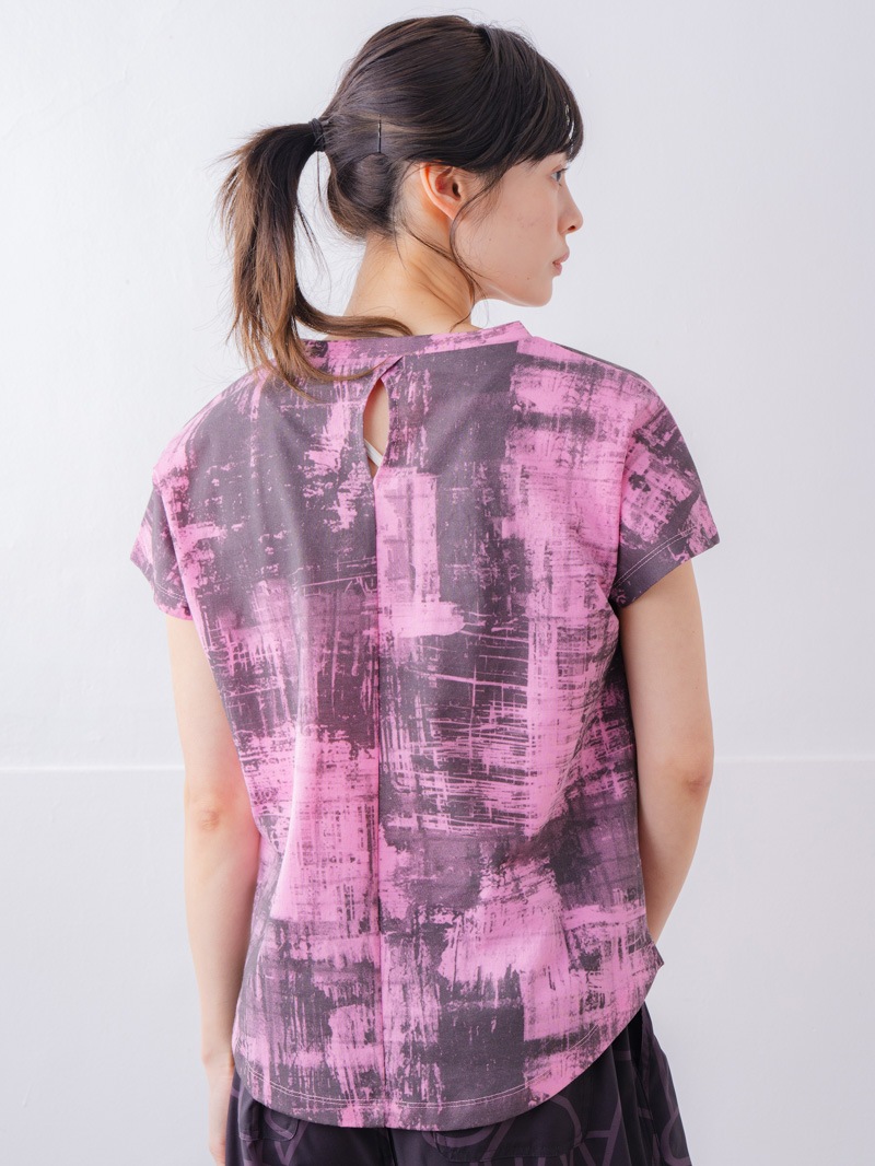 ブロックフォームロゴ Ｔシャツ ピンク 1534-1617