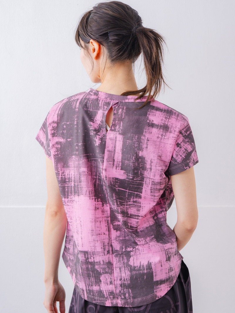 ブロックフォームロゴ Ｔシャツ ピンク 1534-1617