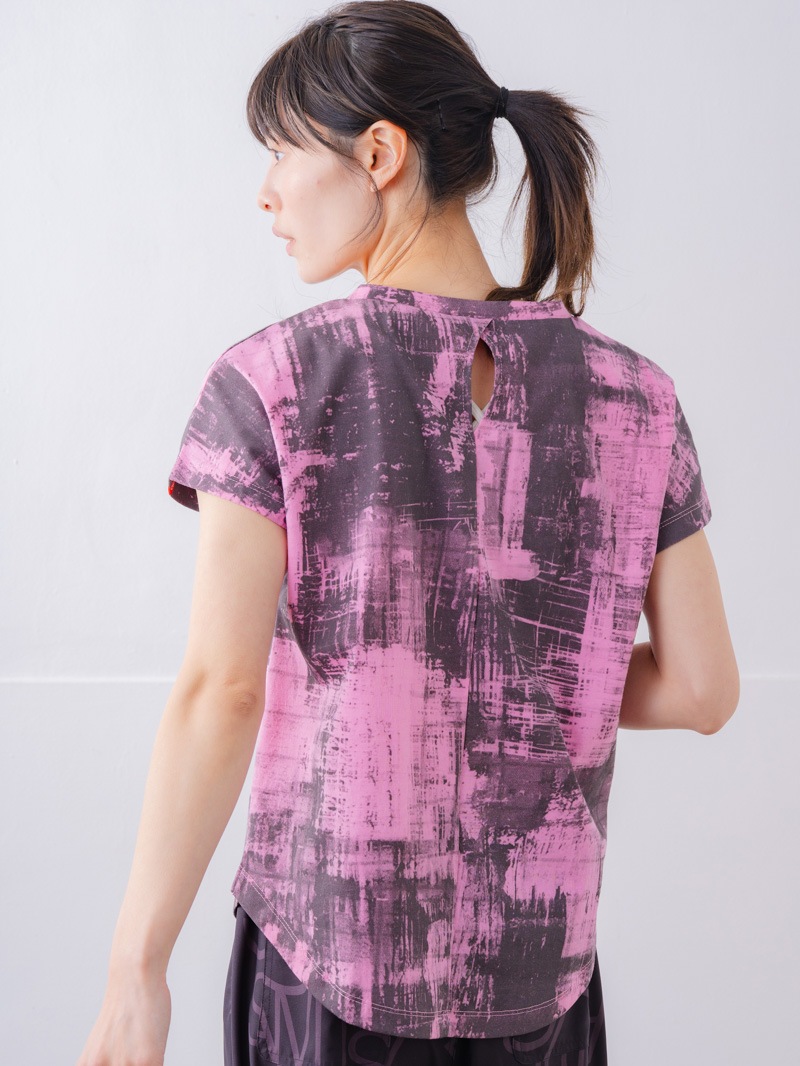 ブロックフォームロゴ Ｔシャツ ピンク 1534-1617