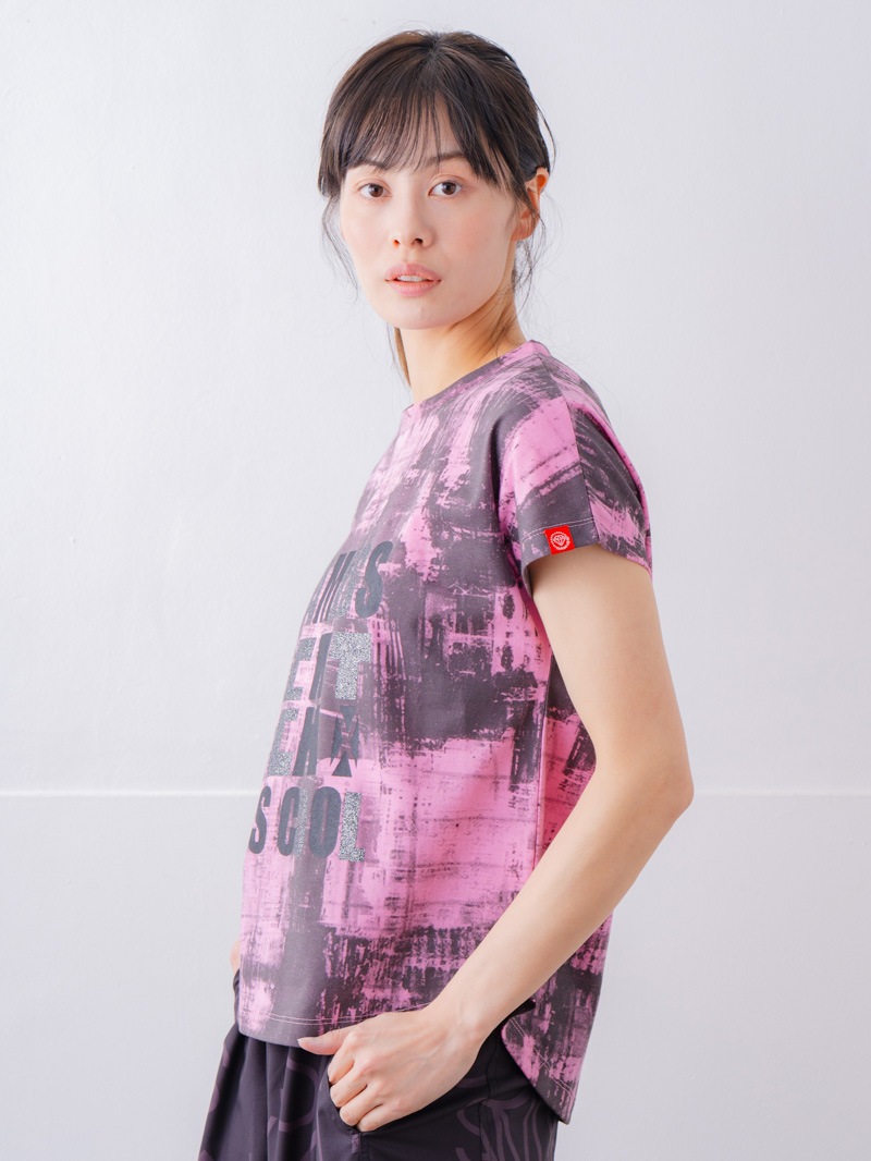 ブロックフォームロゴ Ｔシャツ ピンク 1534-1617