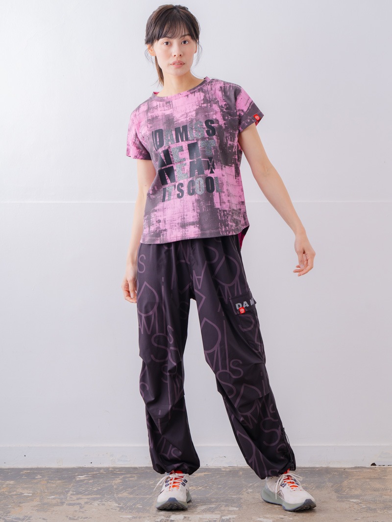 ブロックフォームロゴ Ｔシャツ ピンク 1534-1617