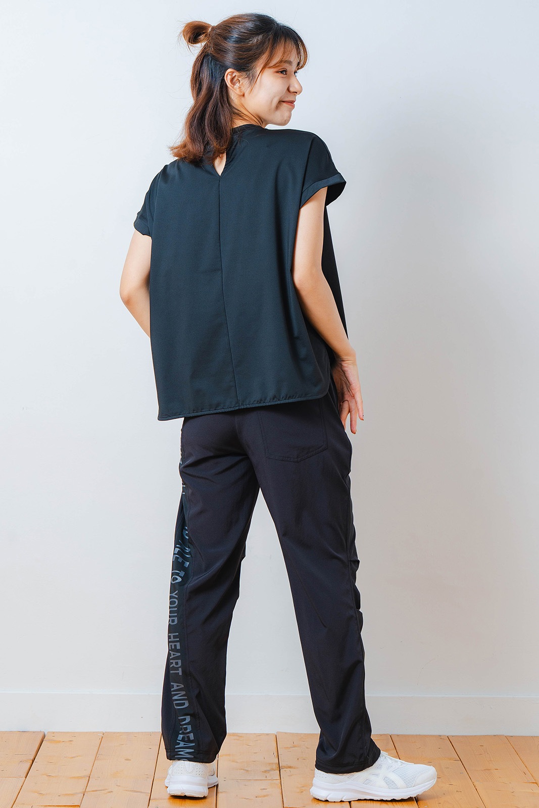 ペインティング Tシャツ ブラック 1534-1448