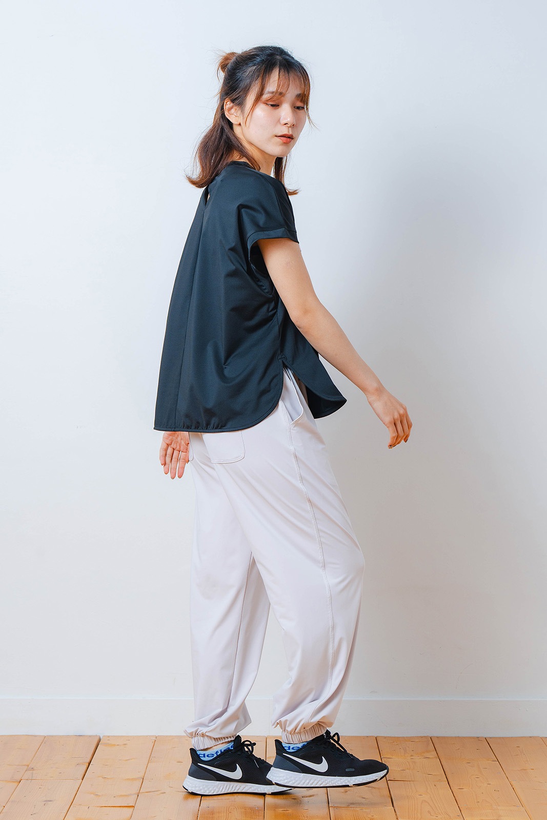 ペインティング Tシャツ ブラック 1534-1448