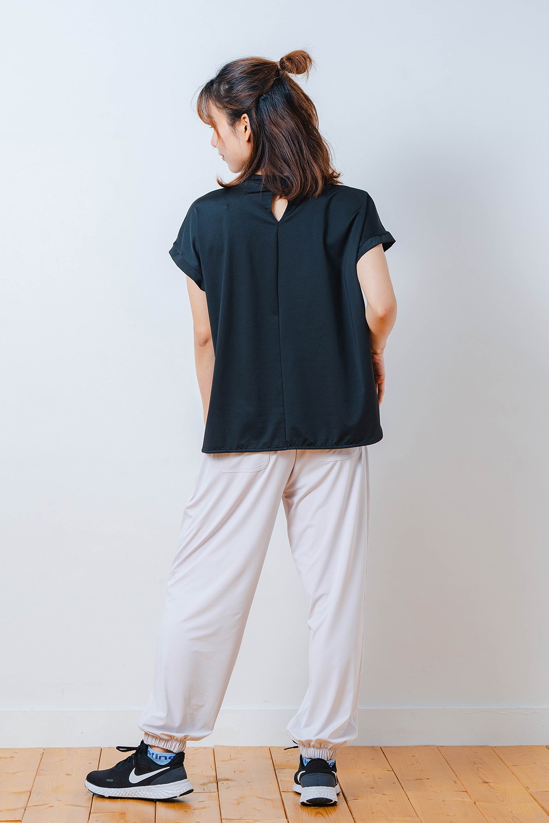 ペインティング Tシャツ ブラック 1534-1448