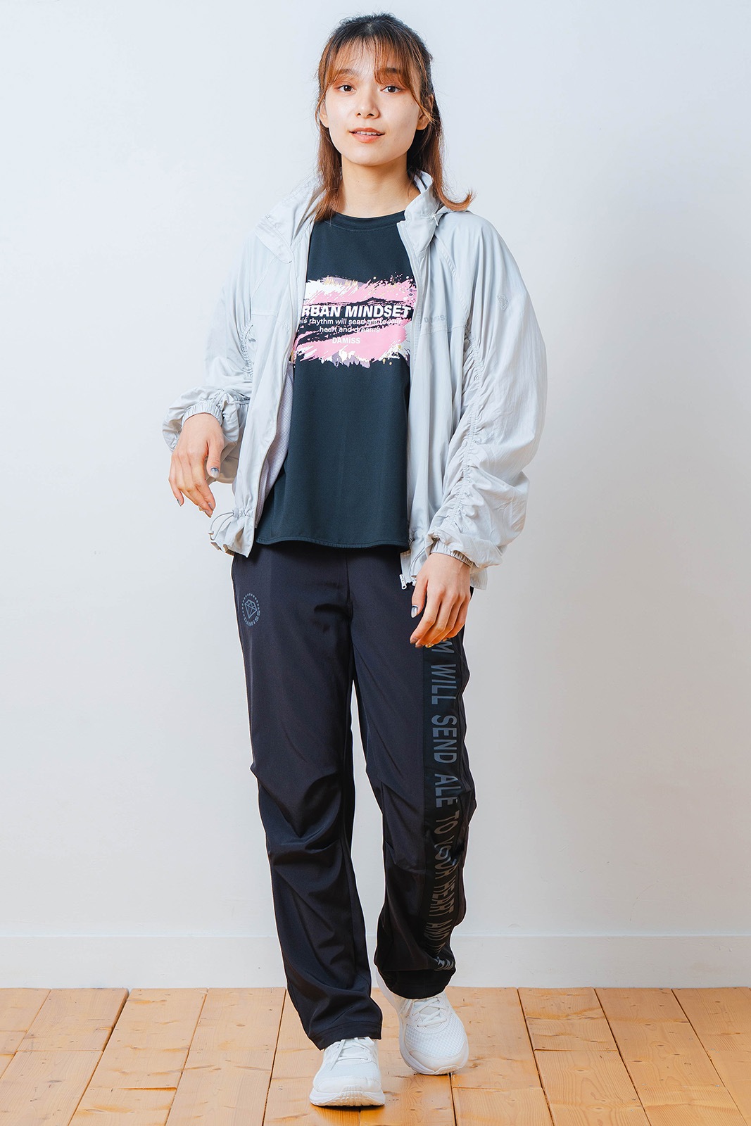 ペインティング Tシャツ ブラック 1534-1448