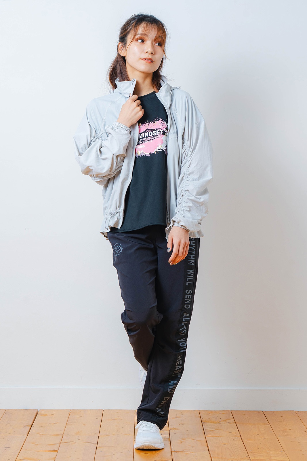 ペインティング Tシャツ ブラック 1534-1448