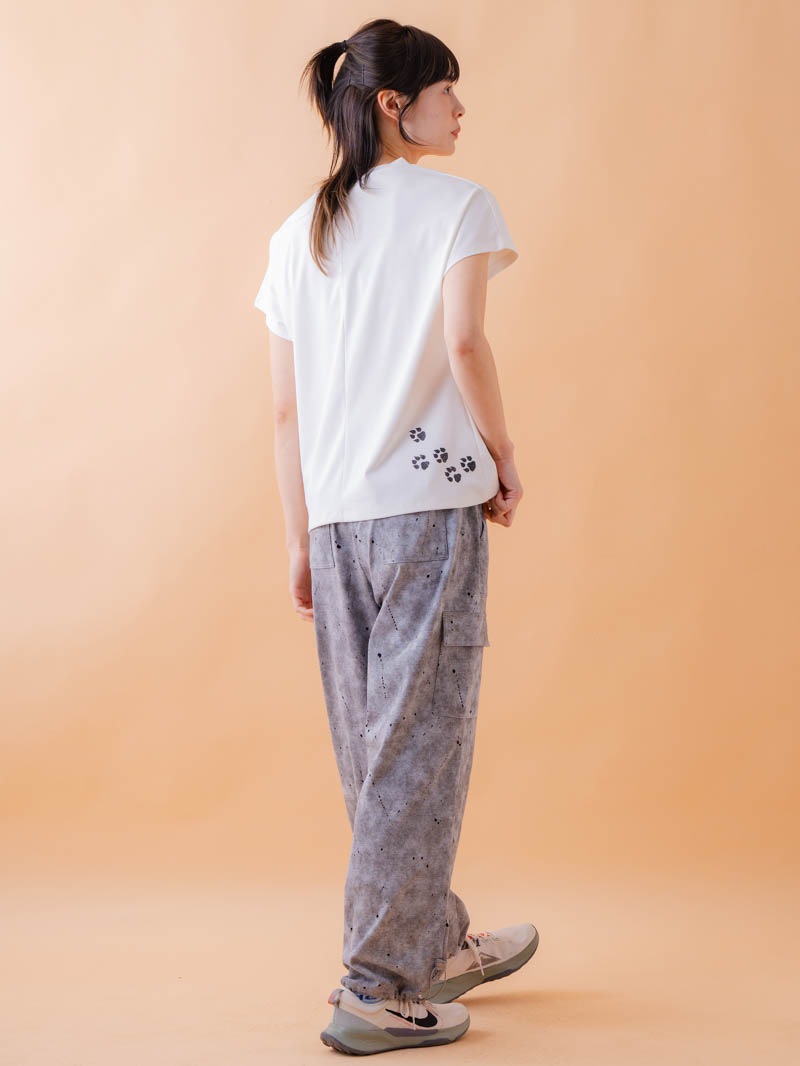 キャットテクスチャ Ｔシャツ ホワイト 1534-1619