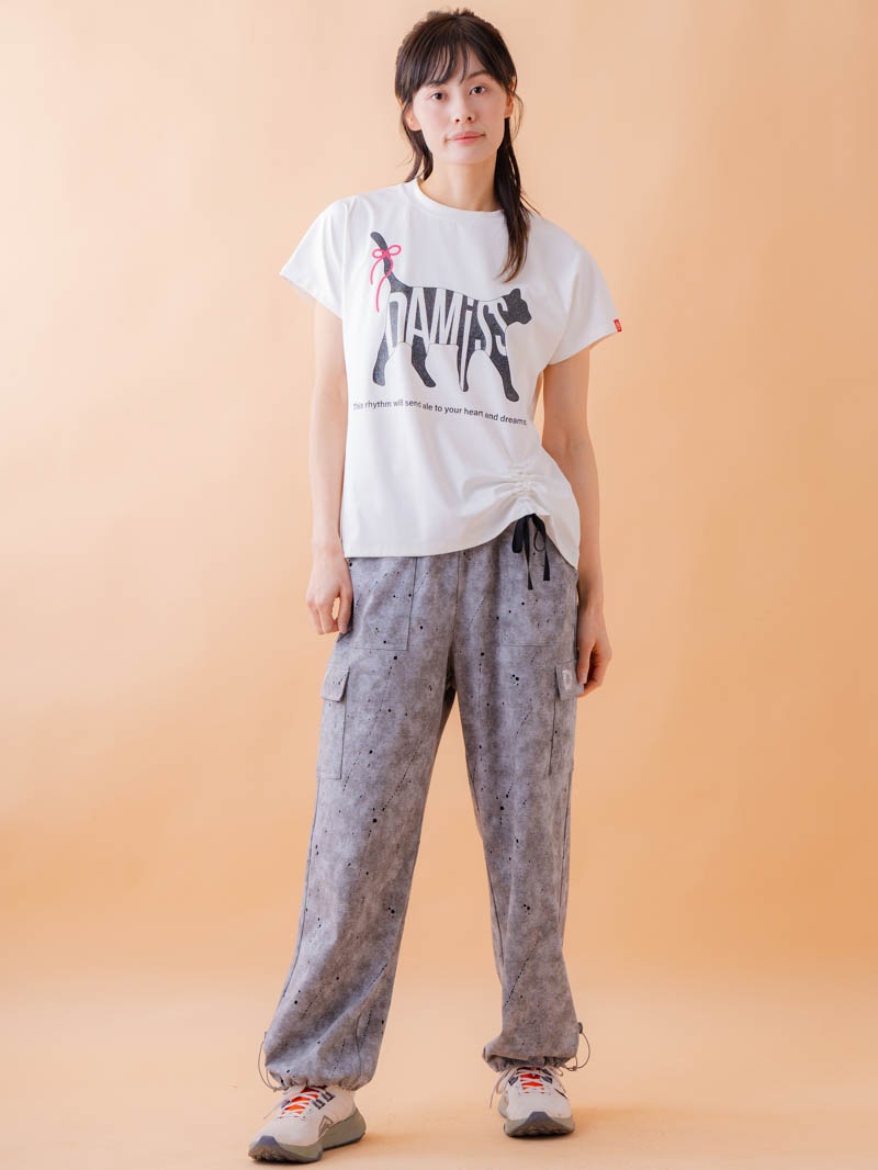 キャットテクスチャ Ｔシャツ ホワイト 1534-1619