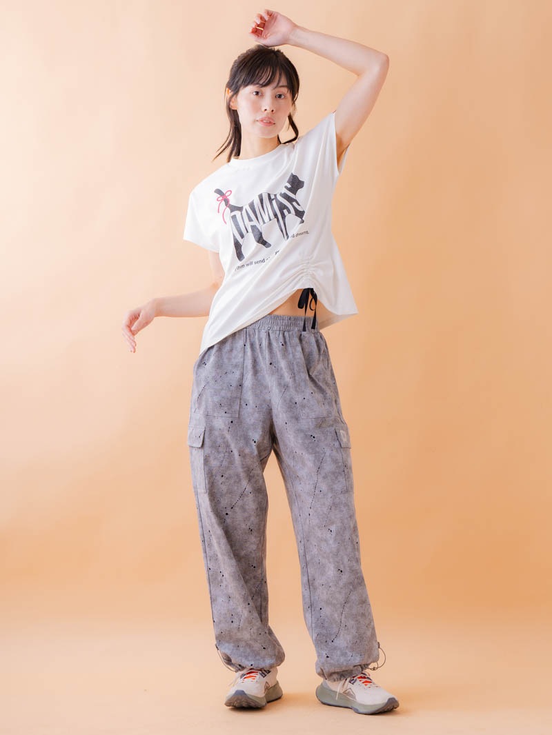 キャットテクスチャ Ｔシャツ ホワイト 1534-1619