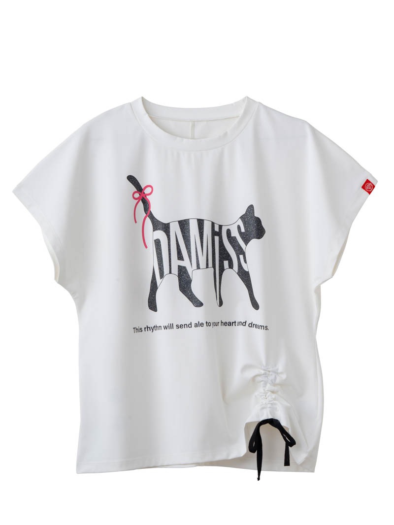 キャットテクスチャ Ｔシャツ ホワイト 1534-1619