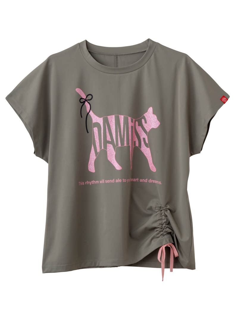 キャットテクスチャ Ｔシャツ ホワイト 1534-1619