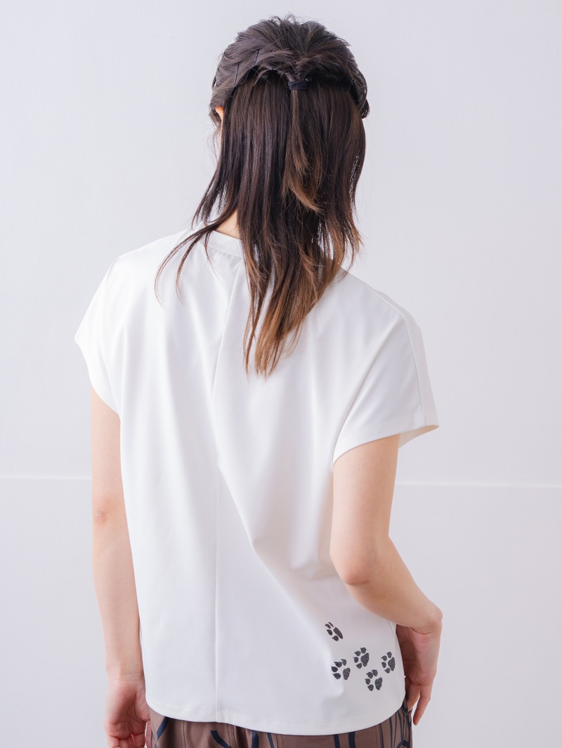 キャットテクスチャ Ｔシャツ ホワイト 1534-1619