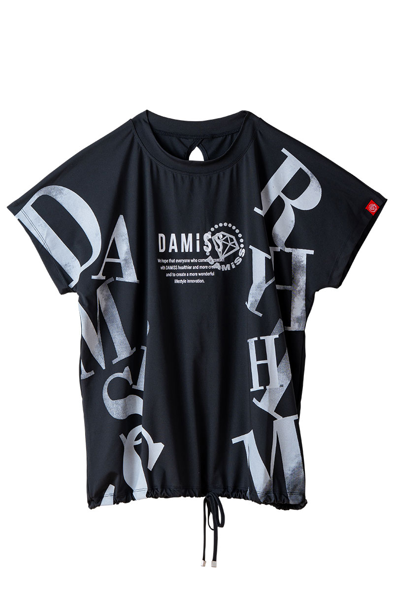 グラデーションテキスト Tシャツ ホワイト 1534-1449