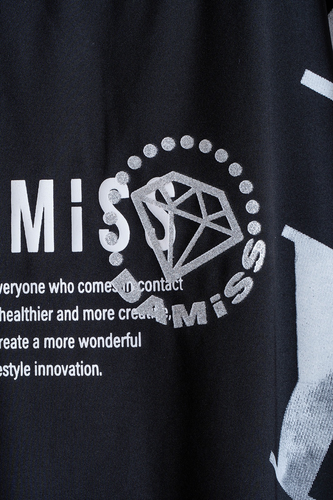 グラデーションテキスト Tシャツ ホワイト 1534-1449